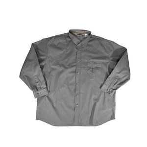 BOB ALLEN Long Sleeve Button Down Shooting Shirt Mens 2XL